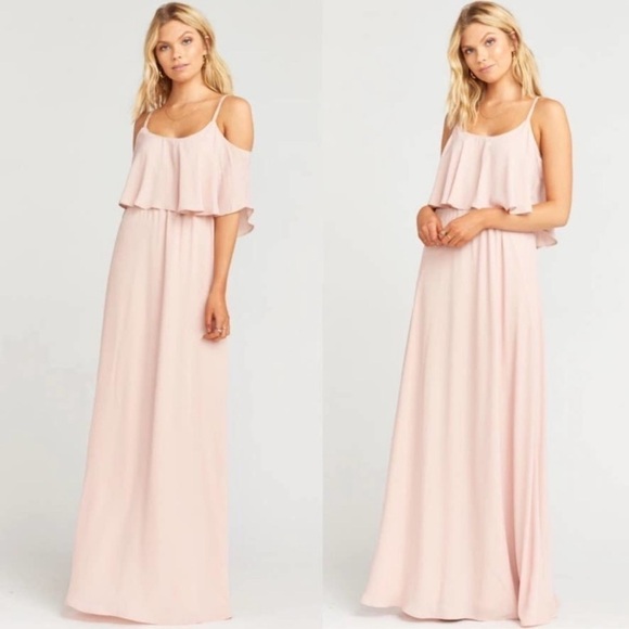 NWT Show Me Your Mumu Caitlin Ruffle Maxi Bridesmaids Dress Size XL - Picture 2 of 12